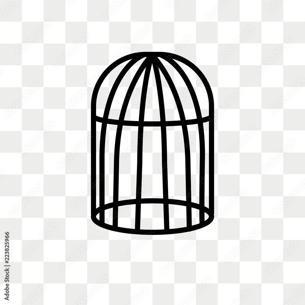 Cage vector icon isolated on transparent background, Cage logo design Stock  Vector | Adobe Stock