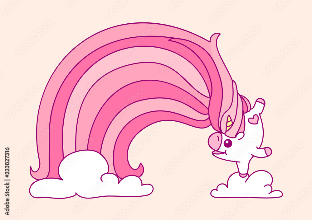 vector pink unicorn room art vector pink unicorn room art