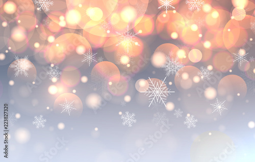 Christmas background with snowflakes
