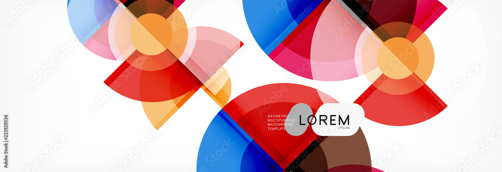Abstract background bright circles geometric design Abstract background bright circles geometric design