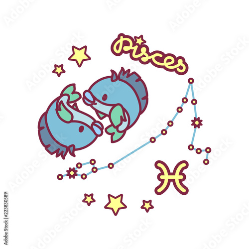 vector cute Zodiac sign