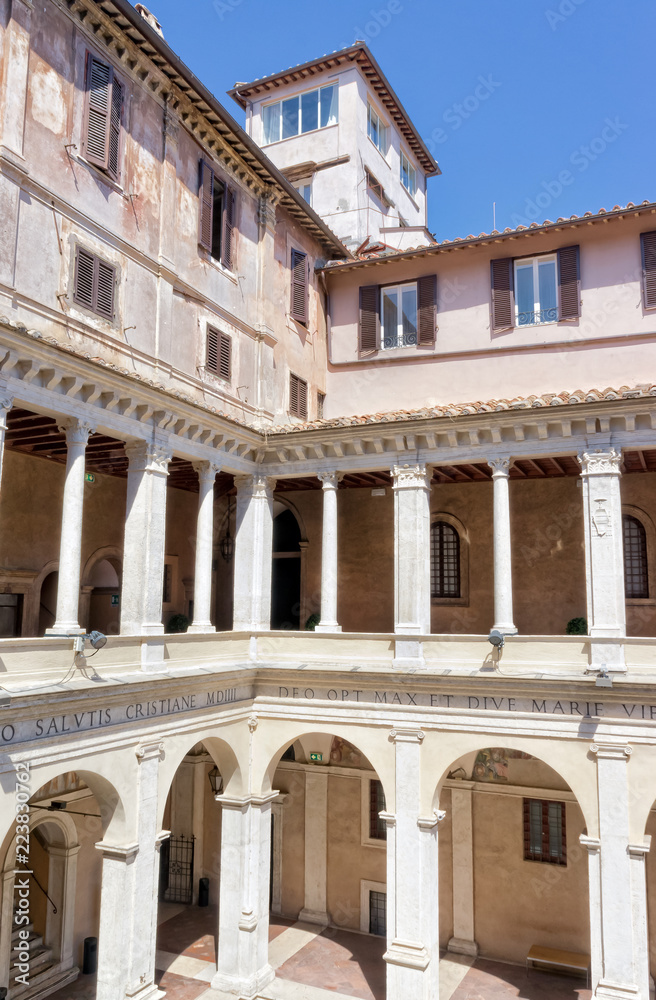 Cloister of Bramante in Rome, Italy