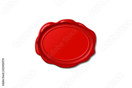 vector wax seal stamp shape