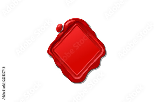 vector wax seal stamp shape