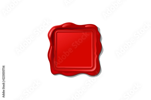 vector wax seal stamp shape