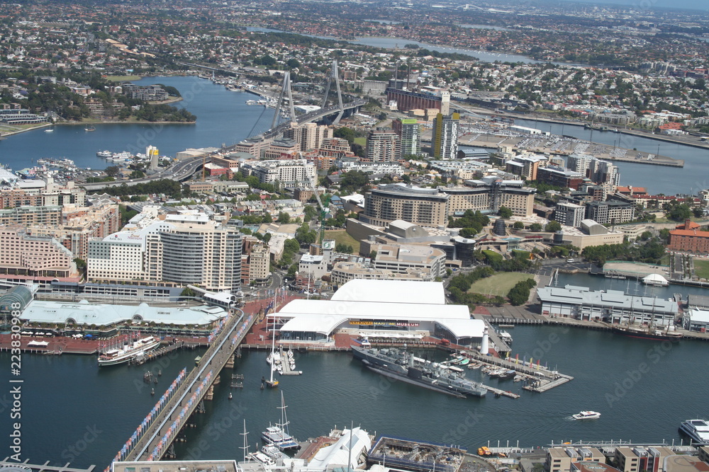 sydney central business district, view from tower