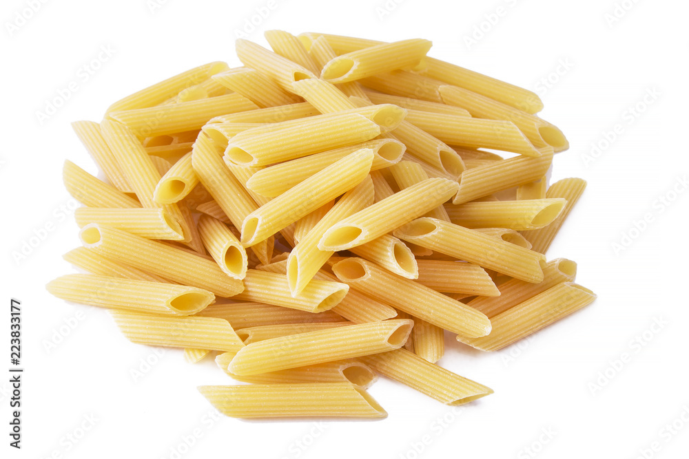 isolated macarrone, italian pasta isolated macarrone, italian pasta
