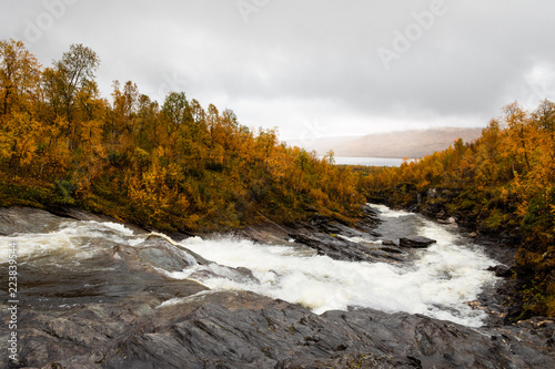 Autumn Rapids in Swedish mountains