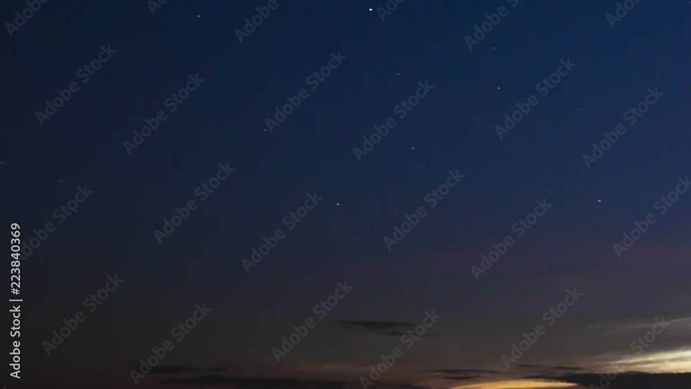 Noctilucent clouds, time lapse Noctilucent clouds, time lapse