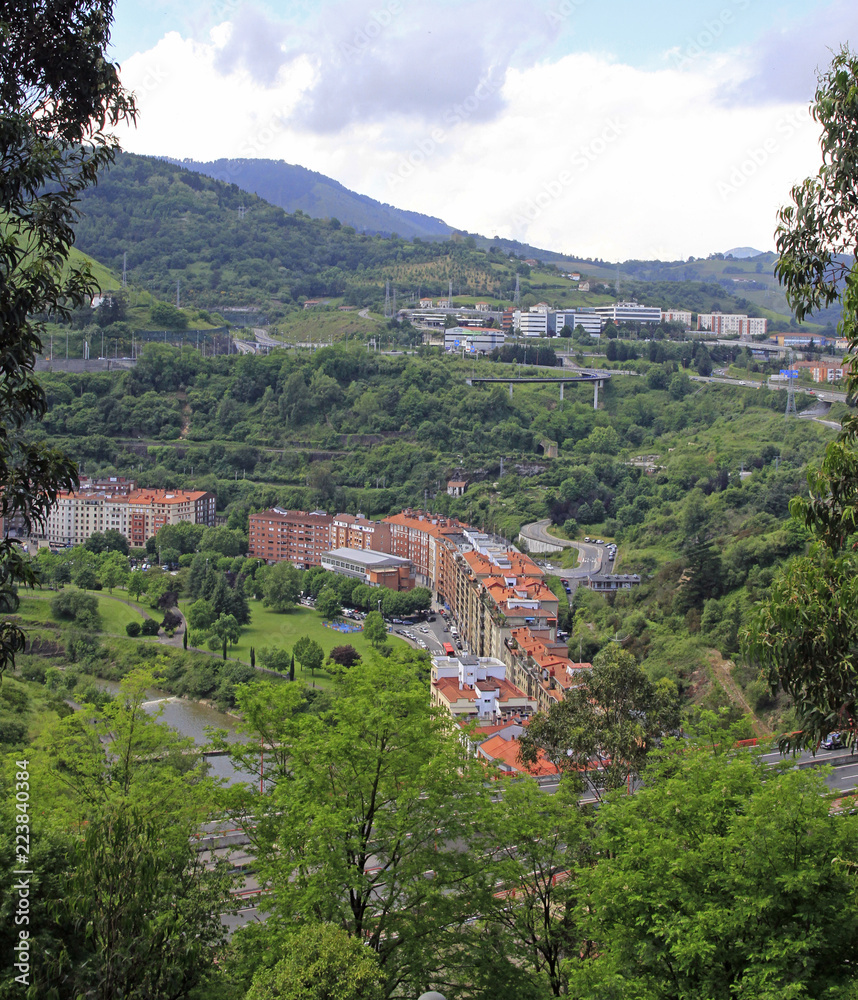 the cityscape of Bilbao - capital city of Basque country