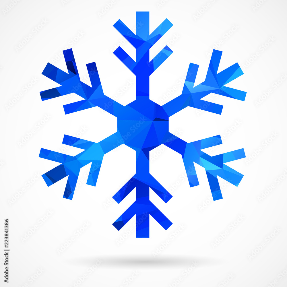 Abstract geometric snowflake Abstract geometric snowflake