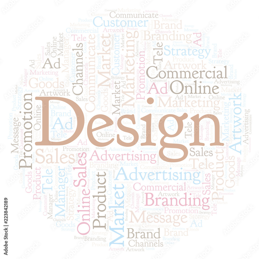 Obraz premium Word cloud with text Design.