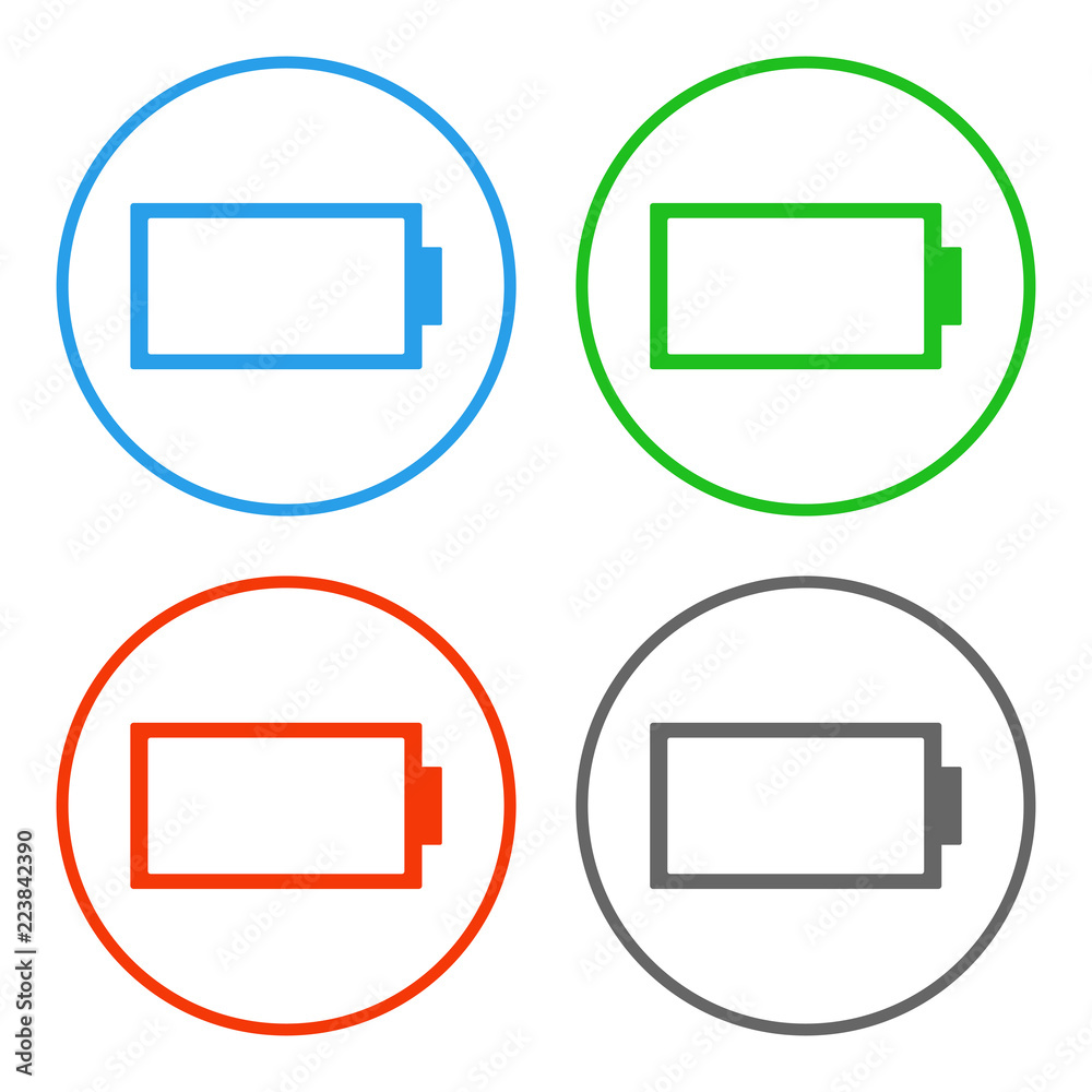 BATTERY icons set. Vector. BATTERY icons set. Vector.