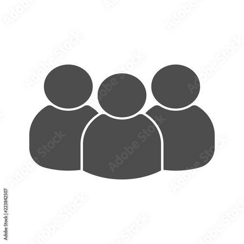 Group of people. Vector icon.