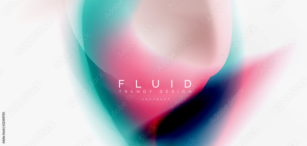 Fluid flowing wave abstract background