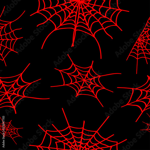 red halloween cobweb with an black color