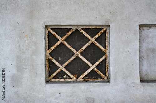 Ventilation grille in the old wall