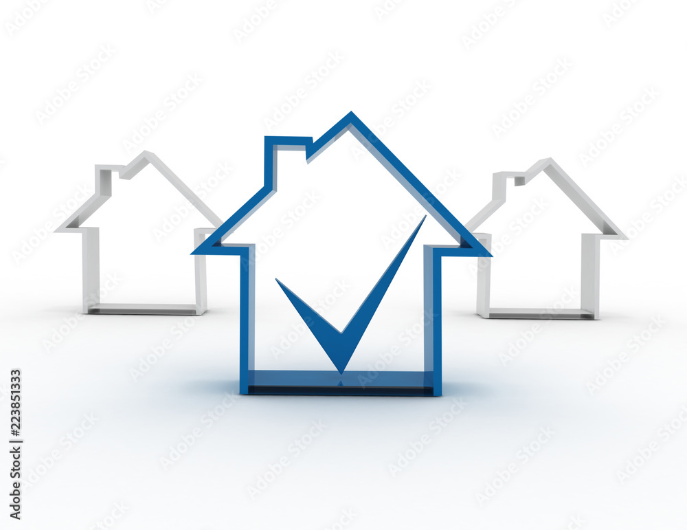 house symbol with check mark house symbol with check mark