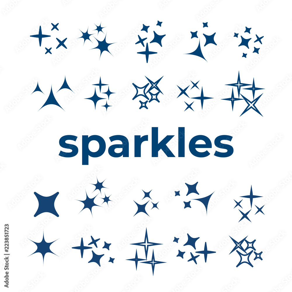 Glowing light effect star. Sparkle lights vector Glowing light effect star. Sparkle lights vector