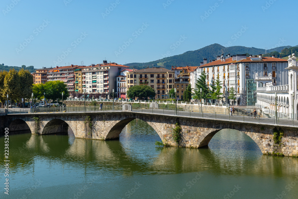 Navarre bridge over Oria river, Tolosa, Basque Country, Spain