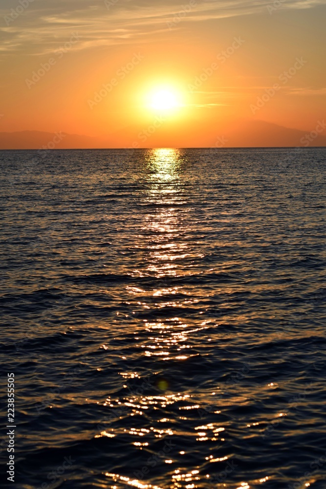 Fototapeta premium Greek sunset
