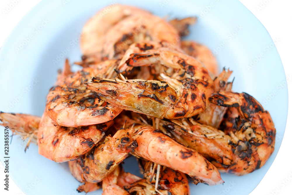 grilled shrimp grilled shrimp on the dish