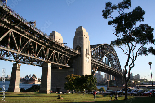 Photography sydney harbour bridge, opera house in the background