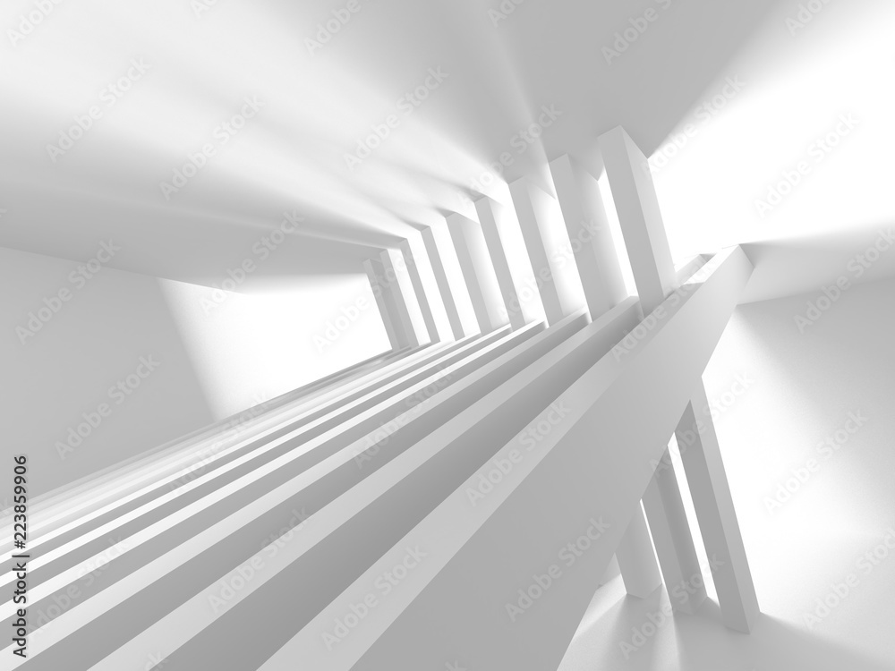 Fototapeta premium Abstract Modern White Architecture Background