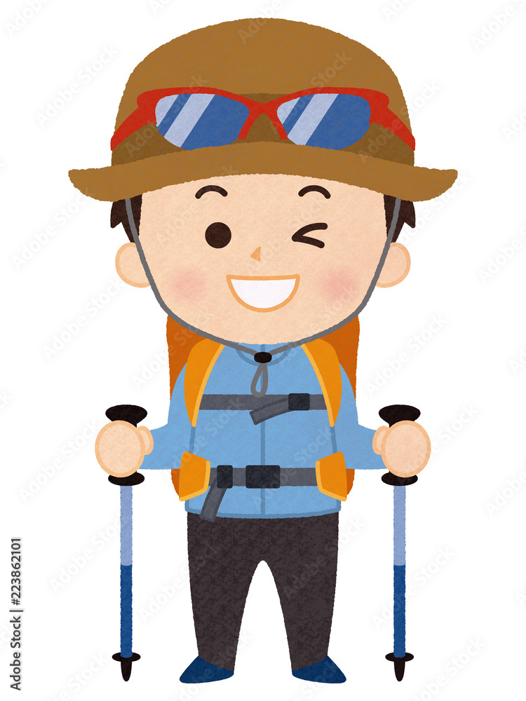 登山ガイド 男性 Stock イラスト Adobe Stock