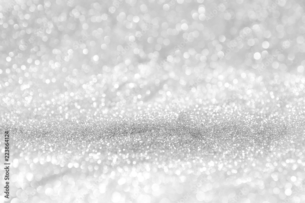 abstract background white Silver lights on christmas bokeh abstract background white Silver lights on christmas bokeh