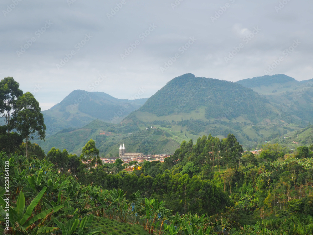 Overlooking the village of Jardin, Colombia