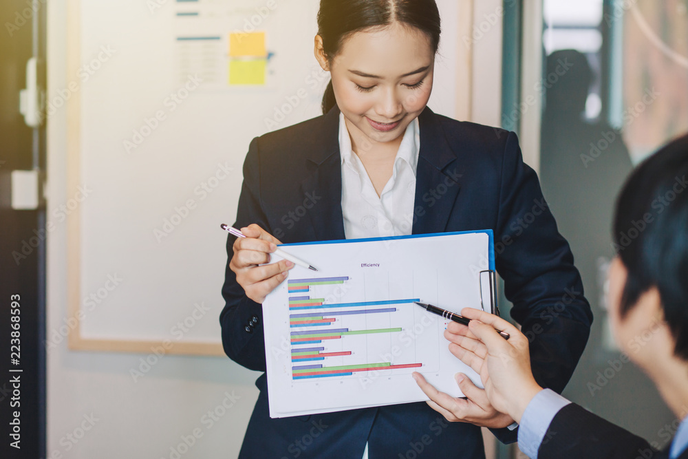 Business people meeting together about business, finance and investment. Business people meeting together about business, finance and investment.