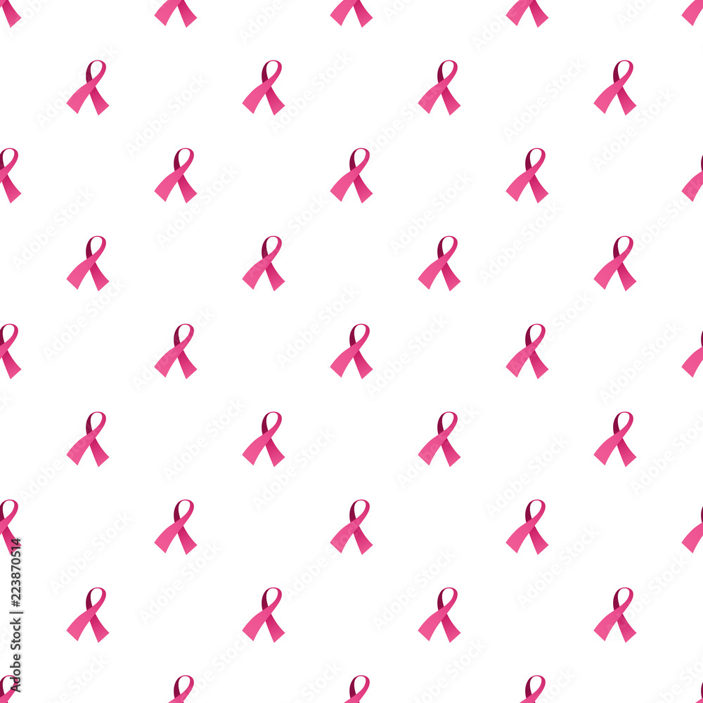 Pink pattern ribbon, symbol of breast cancer Pink pattern ribbon, symbol of breast cancer