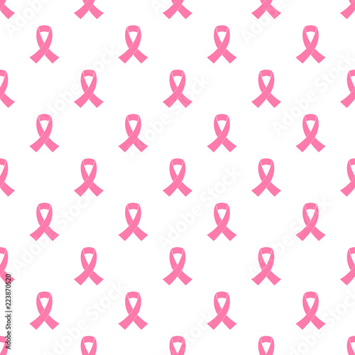 Pink pattern ribbon, symbol of breast cancer