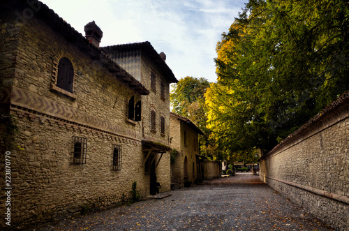 Tourist destination in northern Italy, Grazzano Visconti