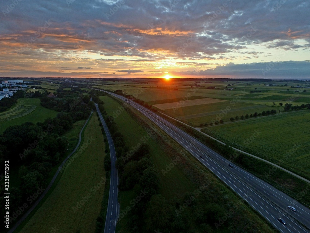 Highway in Heilbronn, Germany
