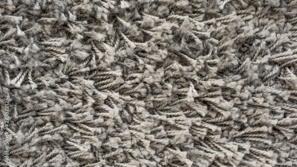 White shaggy carpet texture, rug with short wool background White shaggy carpet texture, rug with short wool background