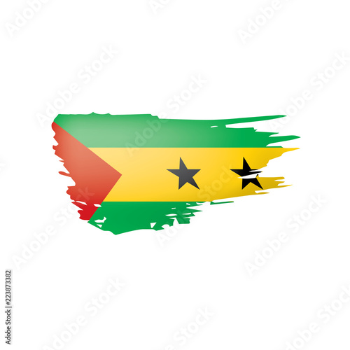 Sao Tome and Principe flag, vector illustration