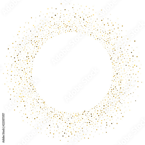 gold glitter background polka dot vector illustration