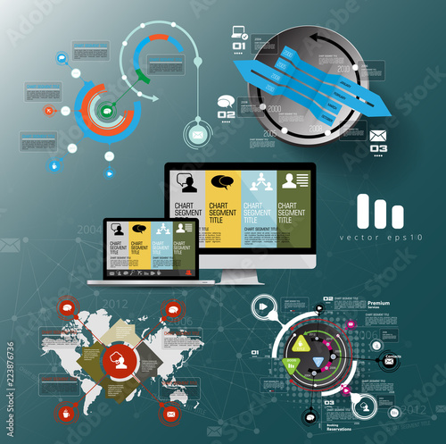 Abstract infographics template. Vector illustration.
