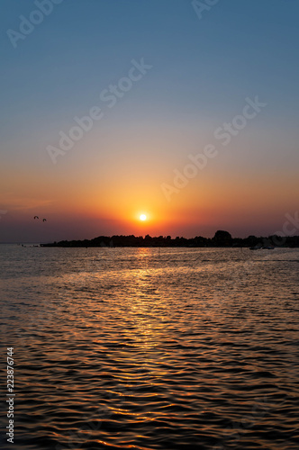 Sunset over the lake © malgorzata_wieczorek