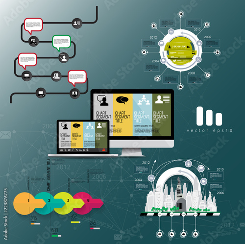 Abstract infographics template. Vector illustration.