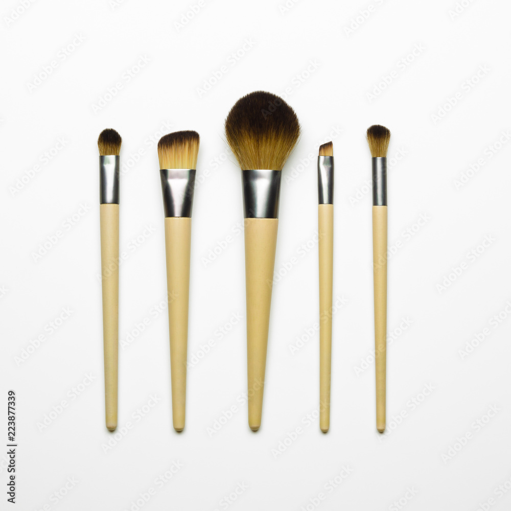 Make up brush isolated on white background Make up brush isolated on white background