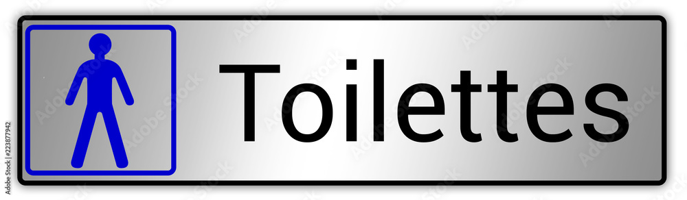 Panneau en France : Toilettes pour hommes et femmes, wc mixtes et unisexe - panneau pour salle de bain, toilettes et autres commodités texture en métal Panneau en France : Toilettes pour hommes et femmes, wc mixtes et unisexe - panneau pour salle de bain, toilettes et autres commodités texture en métal