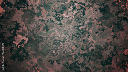 Abstract background with color blots, transitions and bends.