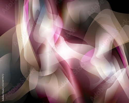 Abstract vector design with free form gradation and light