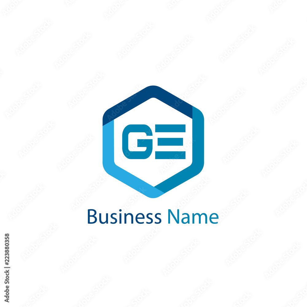Initial Letter GE Logo Template Design Initial Letter GE Logo Template Design