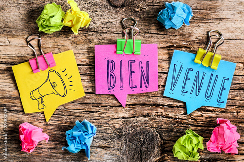 Note Post-it :  Bienvenue