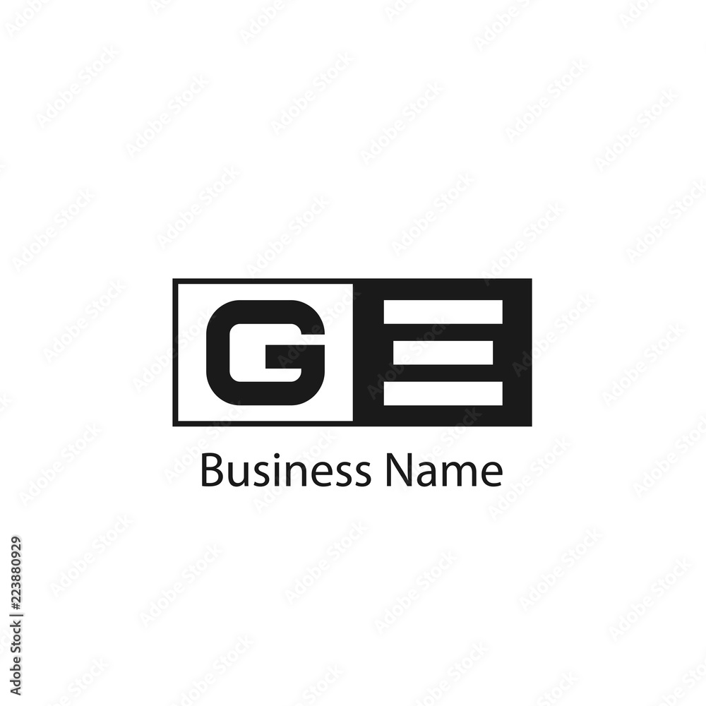 Initial Letter GE Logo Template Design Initial Letter GE Logo Template Design