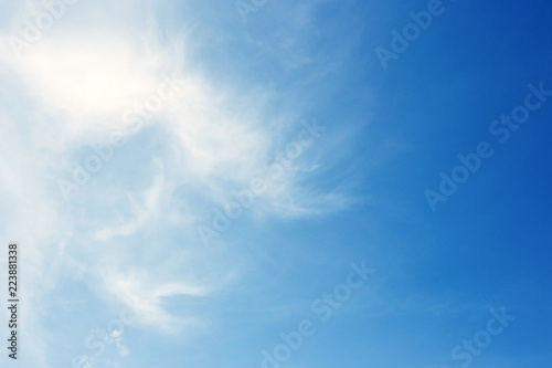 Blue sky background with clouds